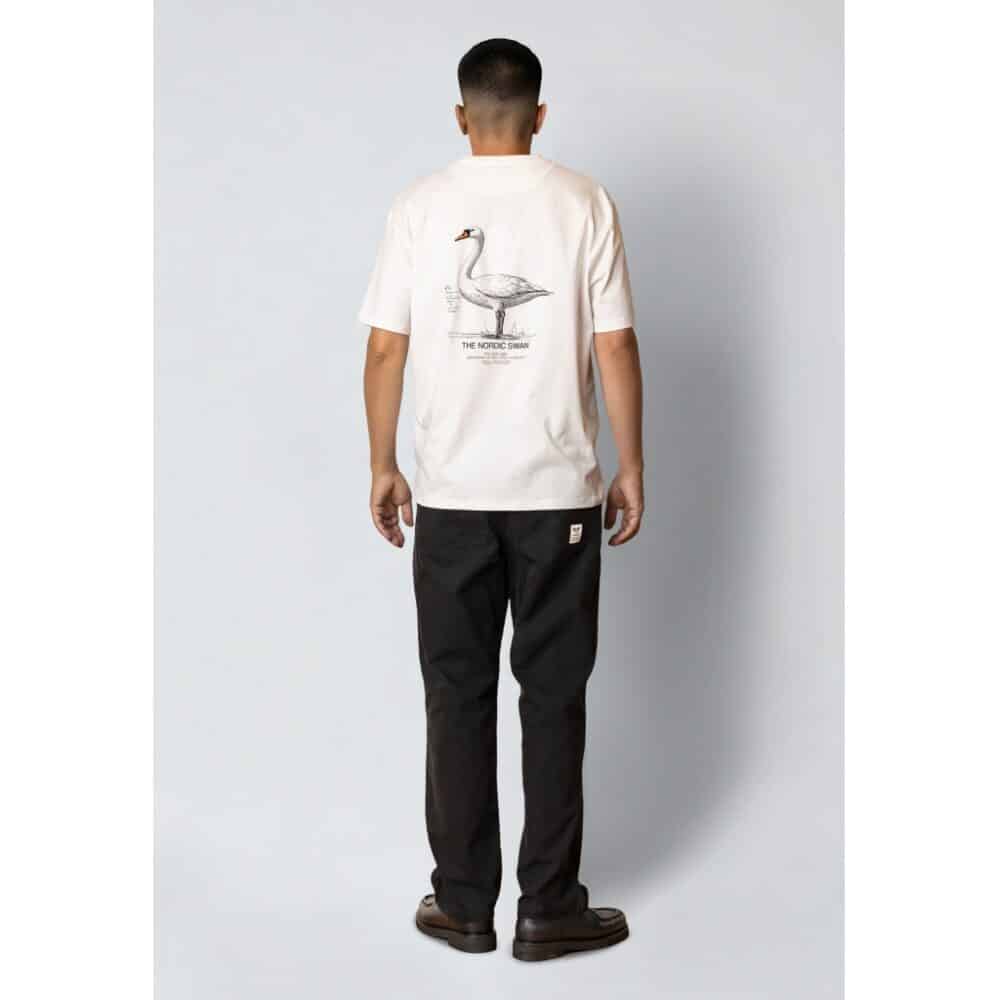 Fat Moose I swan tee I white - Afbeelding 4
