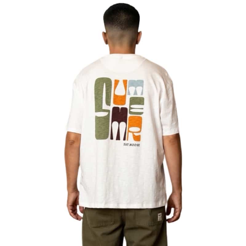 Fat Moose I summer tee I white