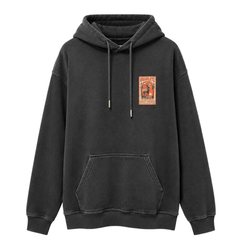 Vänner I bird hoody I black