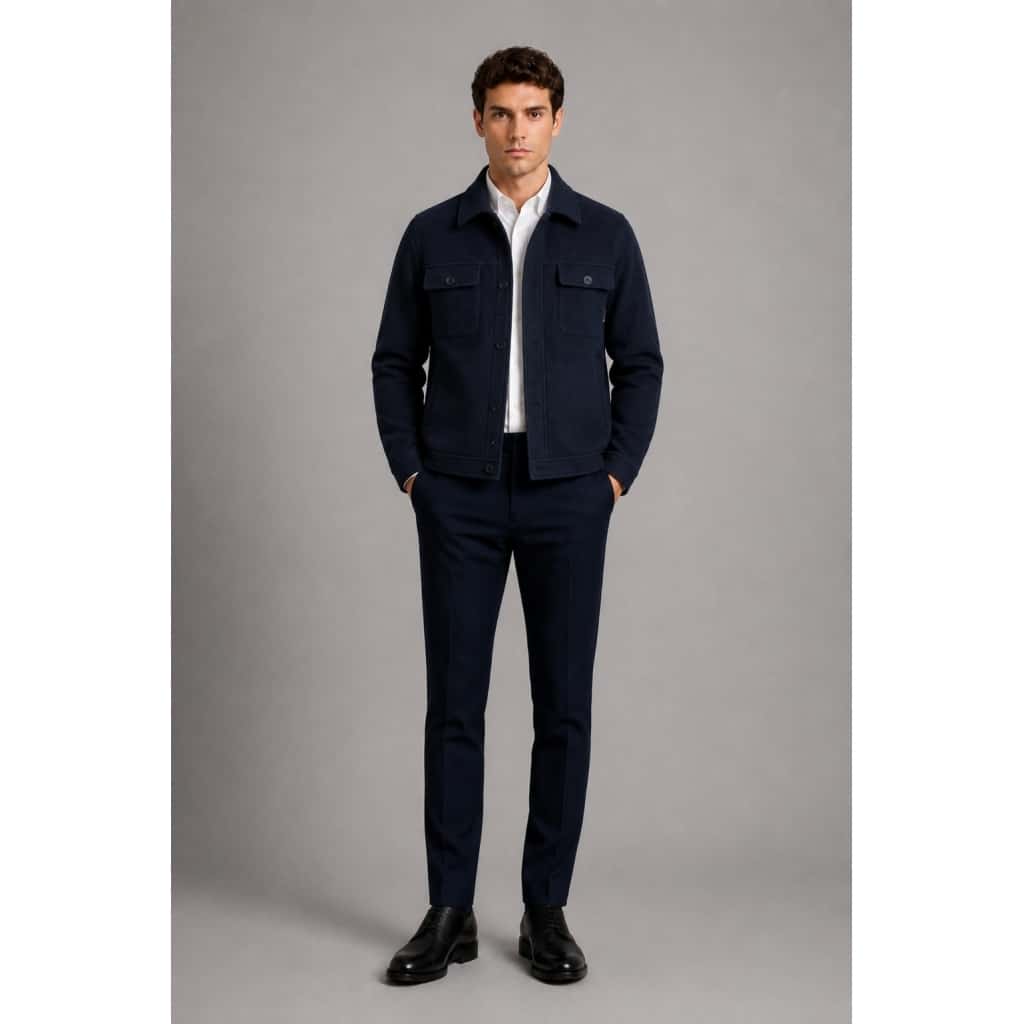 Clean cut Cph I Luuk wool jacket I navy - Afbeelding 4