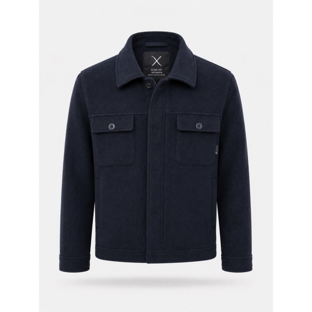 Alternative view of Clean cut Cph I Luuk wool jacket I navy
