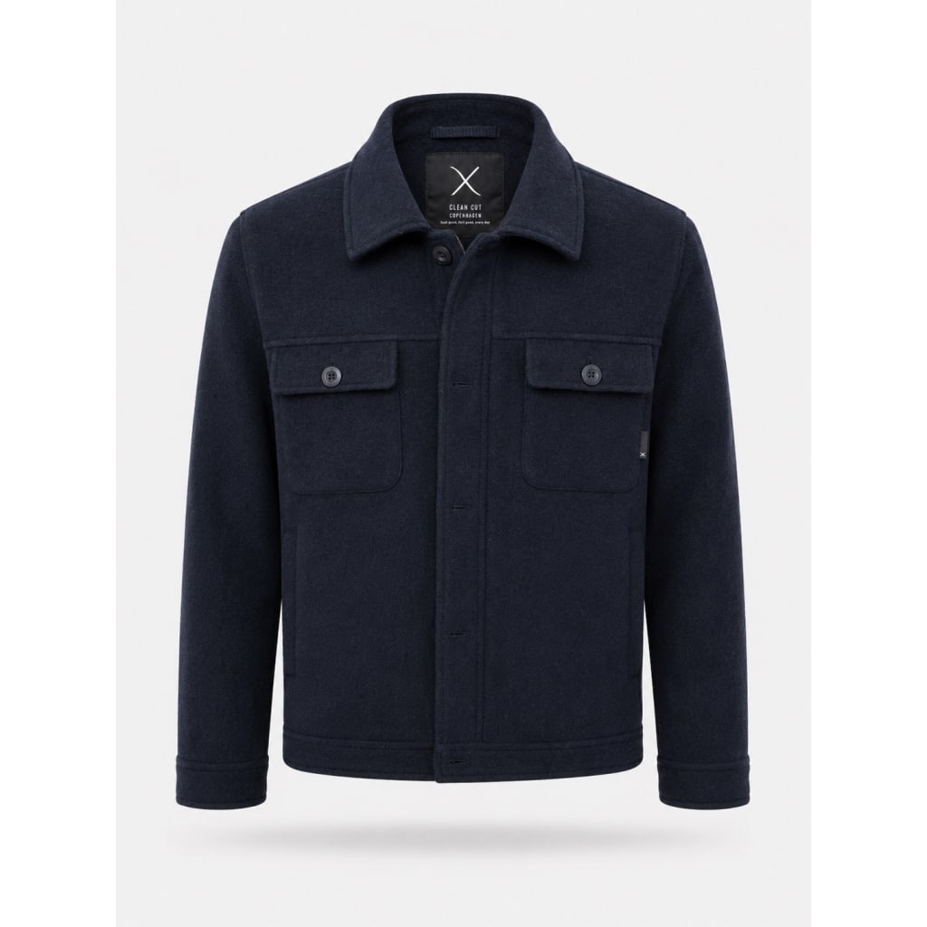 Clean cut Cph I Luuk wool jacket I navy - Afbeelding 2