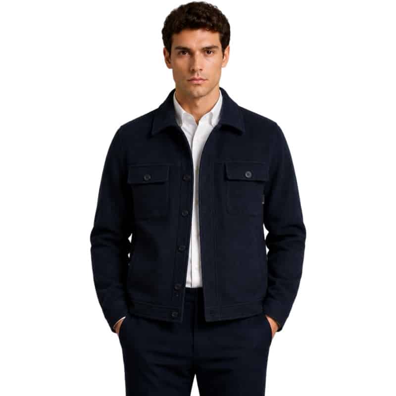 Clean cut Cph I Luuk wool jacket I navy