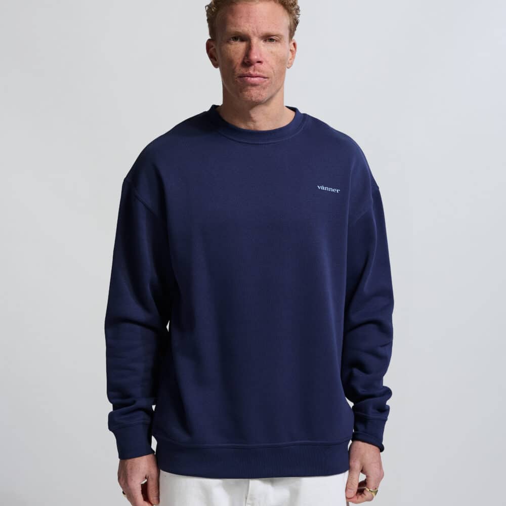 Alternative view of Vänner I  I  monogram sweater I navy