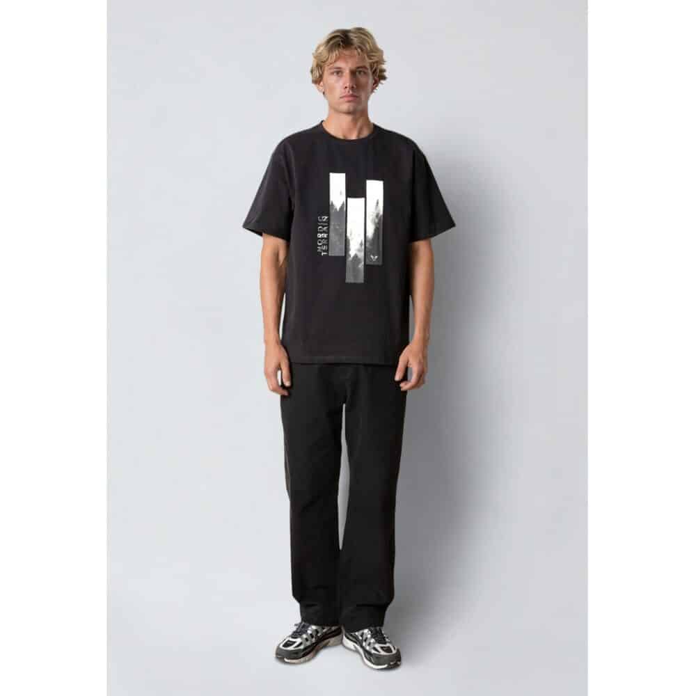 Alternative view of Fat Moose I wildwood tee I black