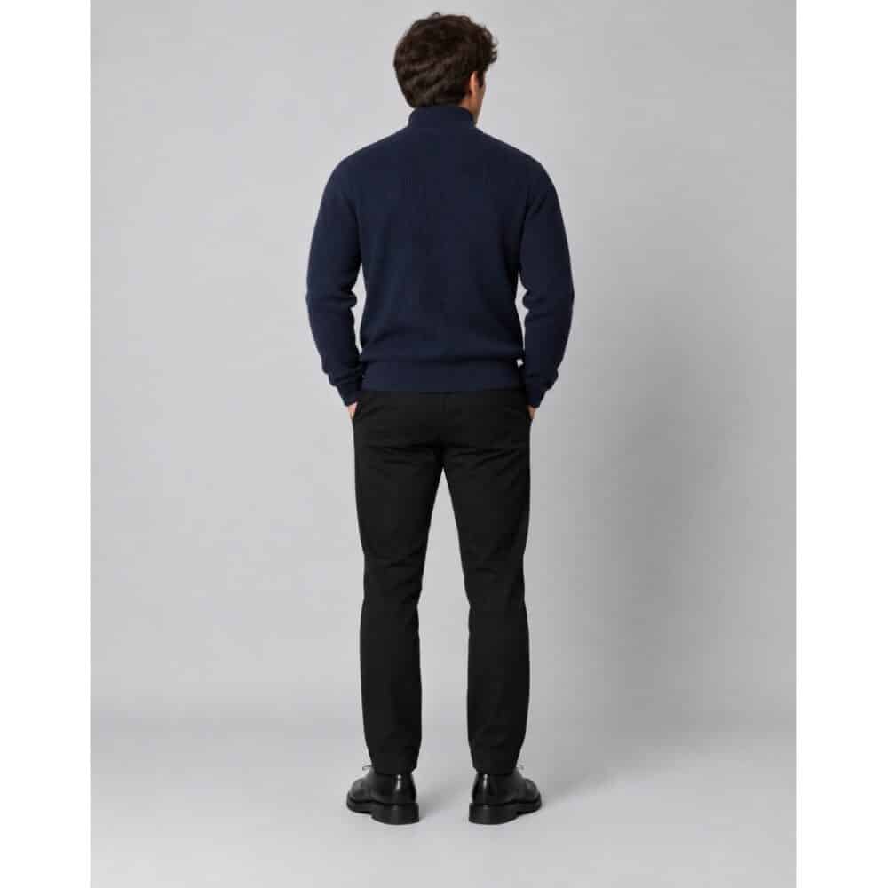 Clean cut Cph I  half zip knit I navy - Afbeelding 4