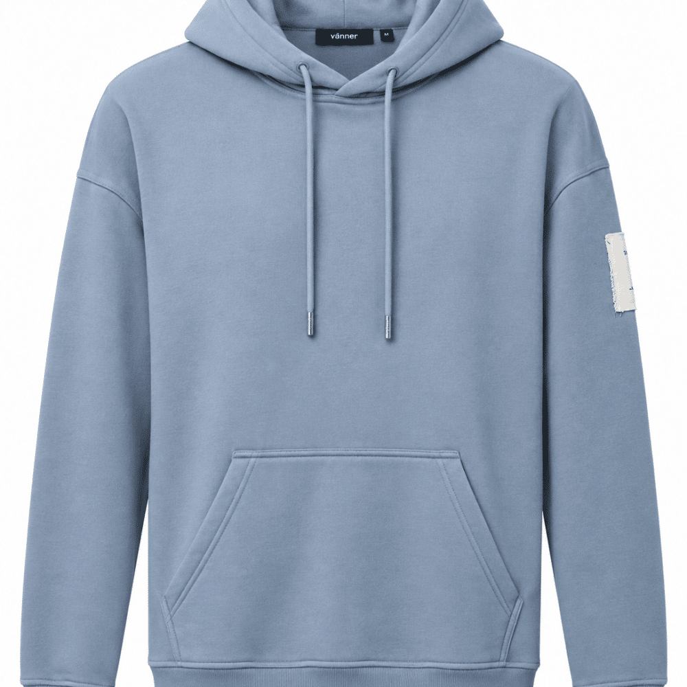 Alternative view of Vänner I con hoody I light blue