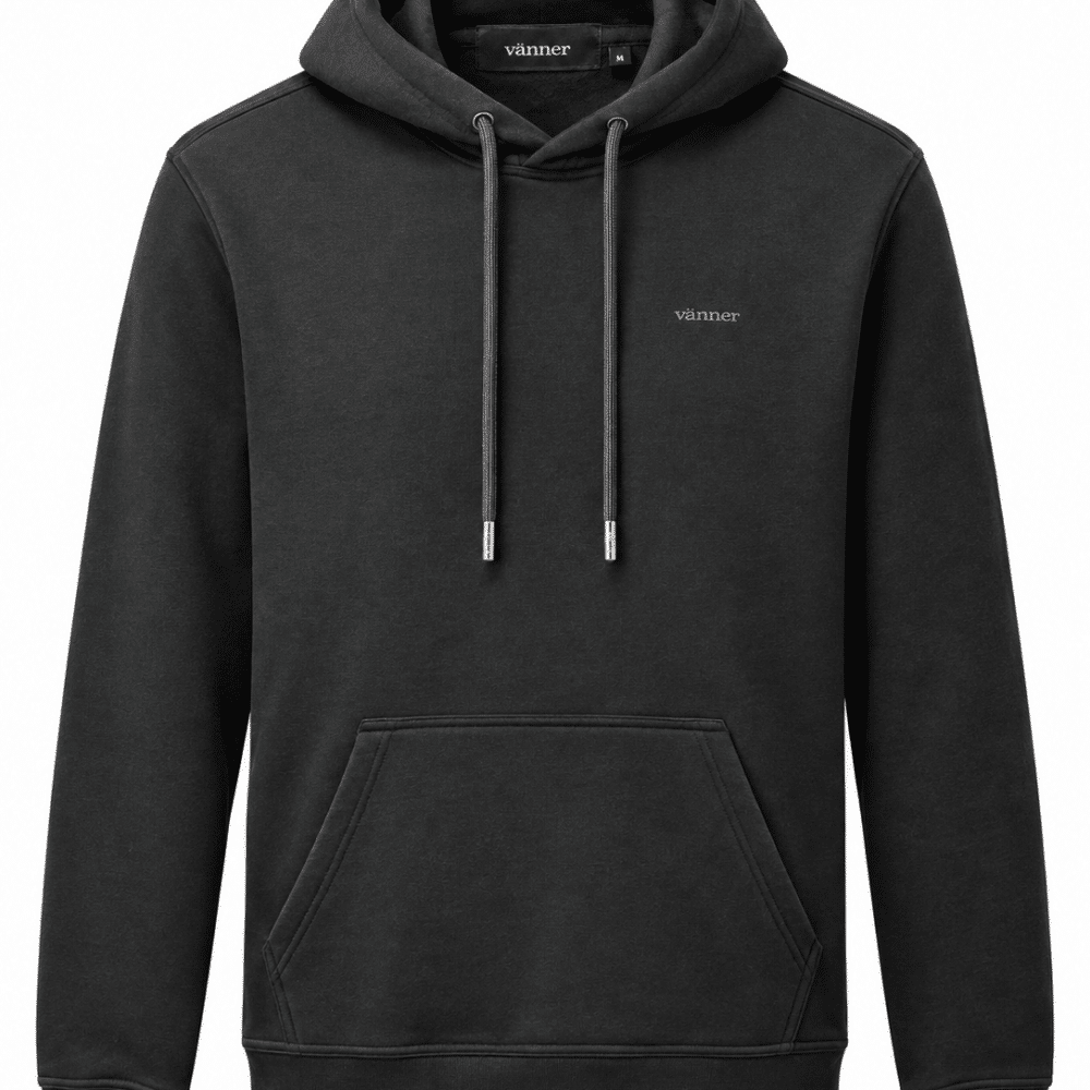 Alternative view of Vänner I life hoody  I black