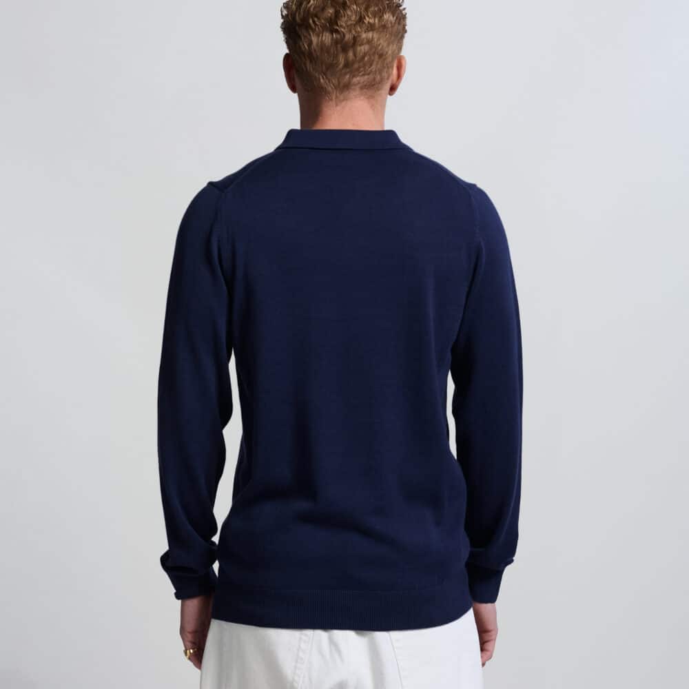 Alternative view of Vänner I  longsleeve polo I navy
