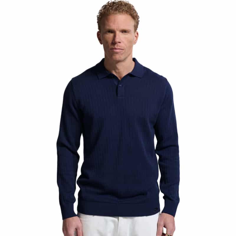 Vänner I  longsleeve polo I navy