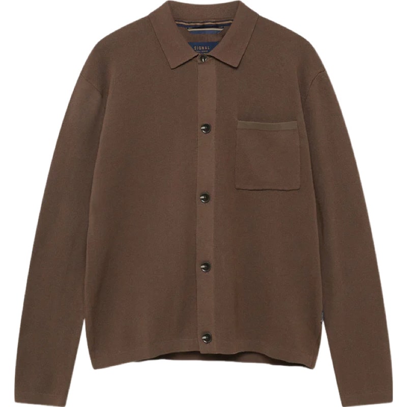 Signal I button vest I brown