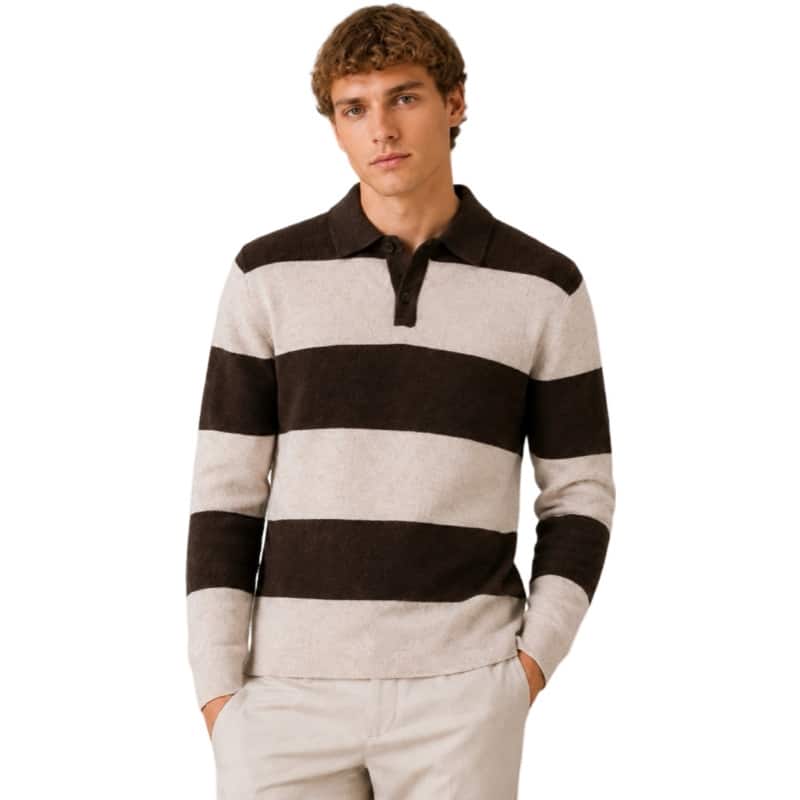 Clean Cut Cph | kashmir polo I ecru brown