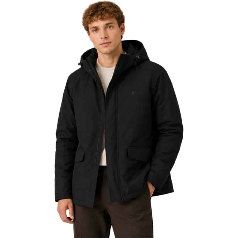 Clean cut cph I parka coat I black