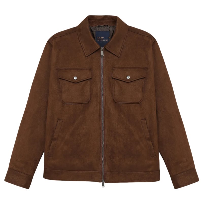 Signal I suede jacket I Brown