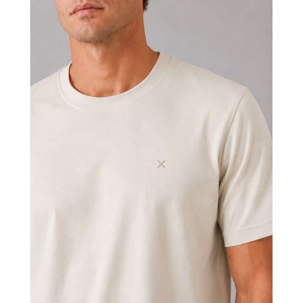 Clean cut Cph I logo tee I ecru - Afbeelding 3