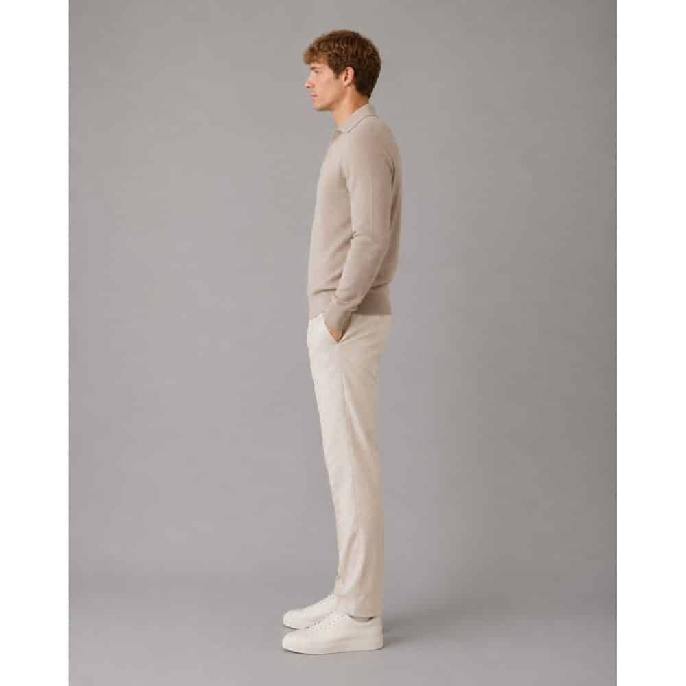 Clean Cut Cph I polo knit I brindle beige - Afbeelding 4