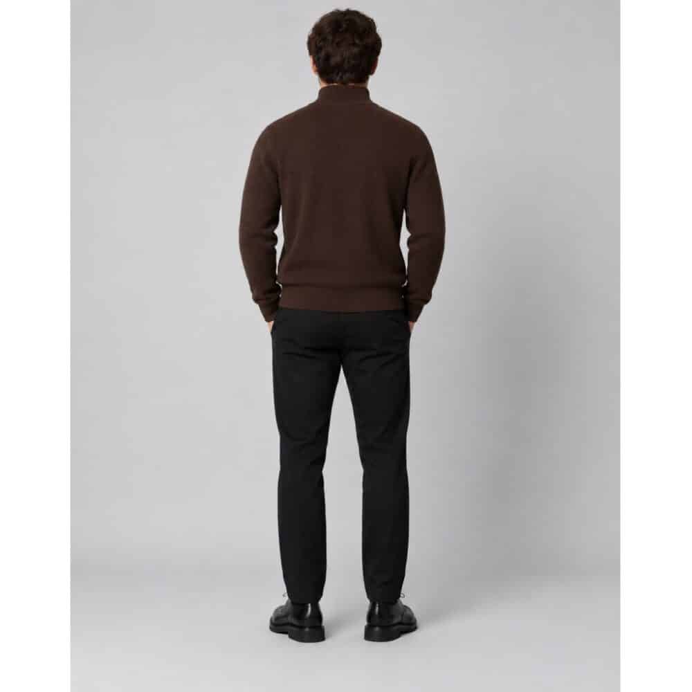 Clean cut Cph I half zip knit I dark brown - Afbeelding 4