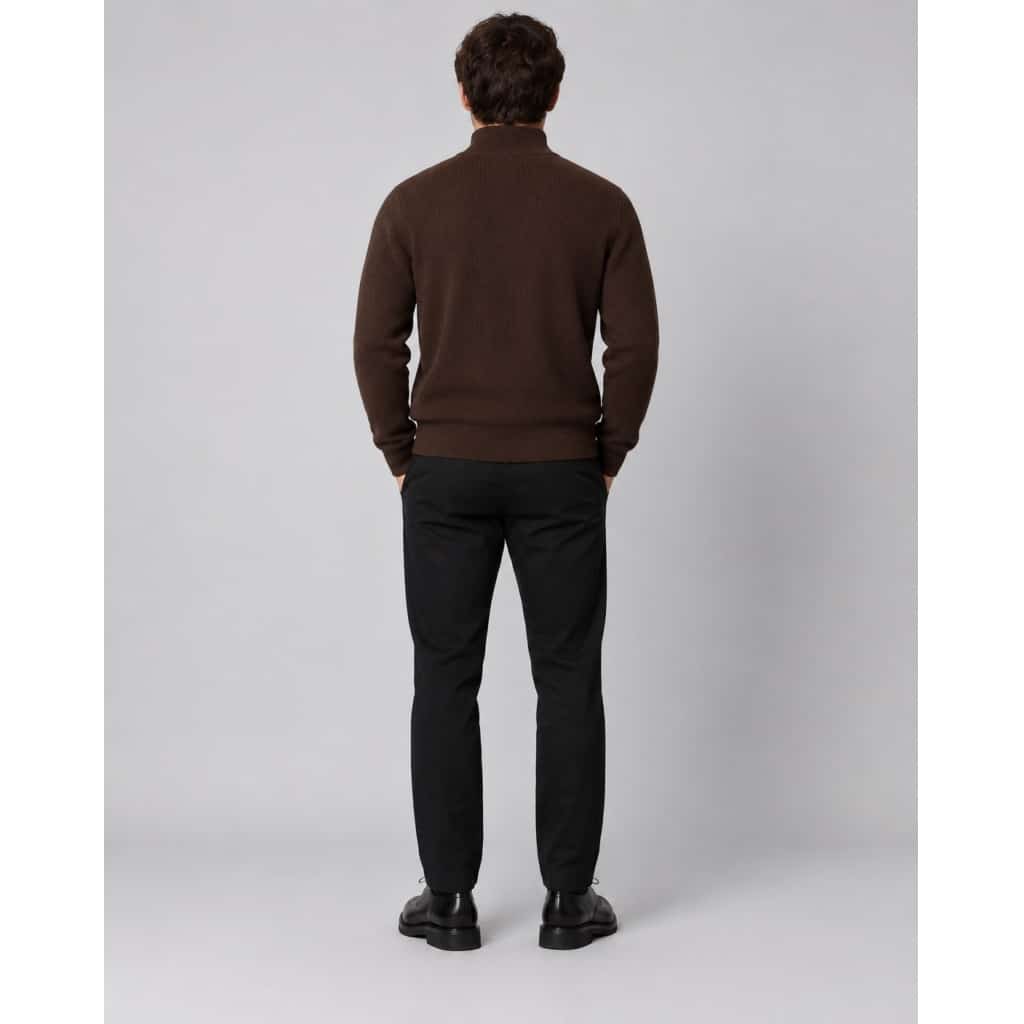 Clean cut Cph I half zip knit I dark brown - Afbeelding 4