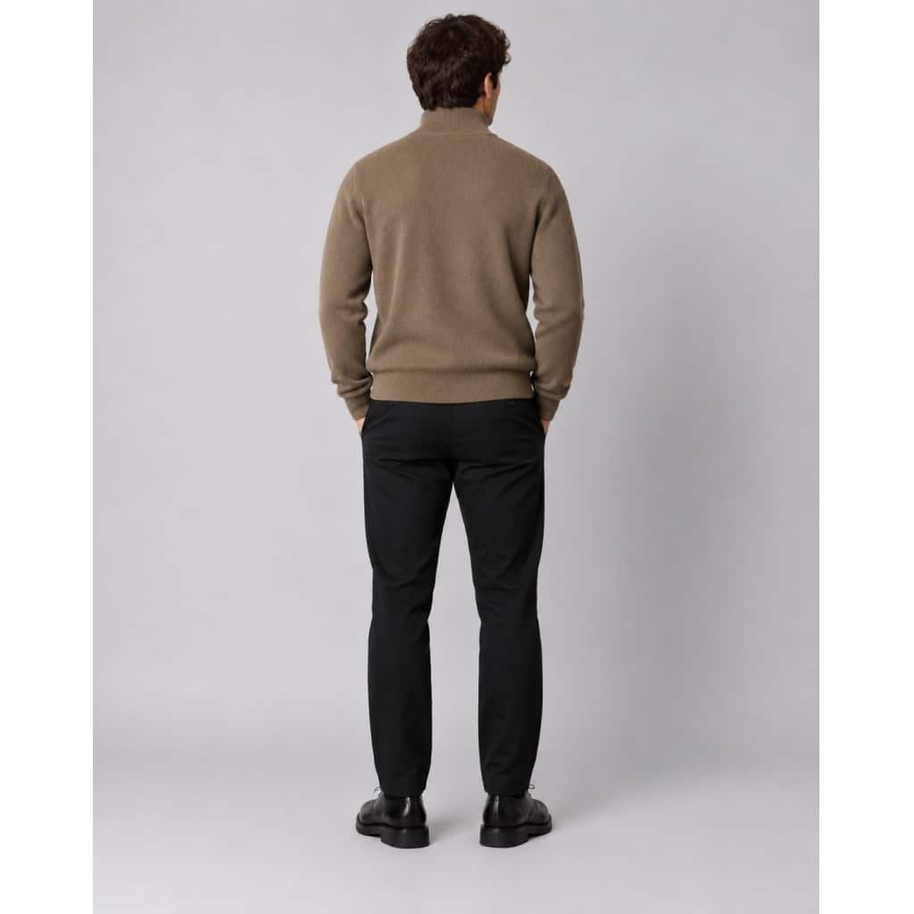 Clean cut Cph I half zip knit I brindle beige - Afbeelding 4