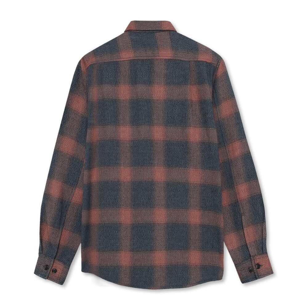 Alternative view of Signal I checked shirt I blue dipper