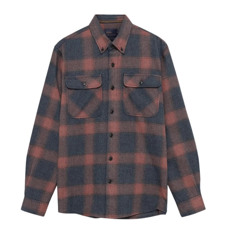 Signal I checked shirt I blue dipper